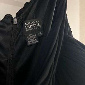 Adrianna Papell Black one shoulder jumpsuit